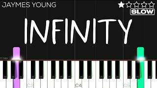 Jaymes Young - Infinity (cuz I love you for infinity) TikTok | SLOW EASY Piano Tutorial