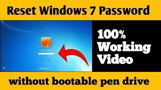 How To Reset Windows 7 Password Without Any Software 2024,windows 7 password bypass,pin change