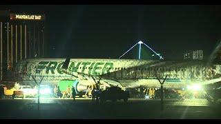 Frontier plane makes hard landing at Las Vegas airport, officials say