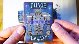 Chaos Galaxy TCG Pack Opening: Pack 1 - The Origin of Chaos! Now available on the game crafter!!!