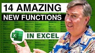 Excel  - 14 Amazing New Functions in Excel - Episode 2469