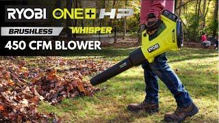 RYOBI 18V ONE+ HP Brushless Whisper Series 450 CFM Blower