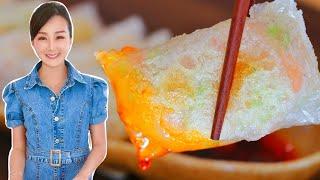 Crispy Shrimp Dumplings with Rice Paper by CiCi Li