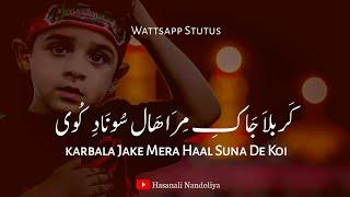 Karbala Jake Mera Hal Suna De Koi | Best Noha Stutus | Noha Stutus With Lyrics