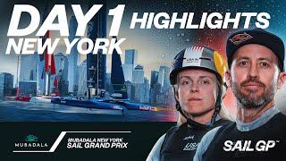 Day 1 Highlights // Mubadala New York Sail Grand Prix | SailGP