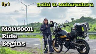 Maharashtra Monsoon Ride Begins | Delhi to Indore | Day 1