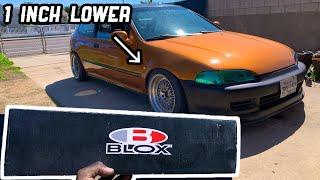 Civic Gets Slammed + New BLOX Control Arms install | Jellybean Build | JCJG