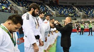 Cüdo üzrə komanda yarışlarında Azərbaycanın kişi idmançıları qızıl medal  qazanıblar