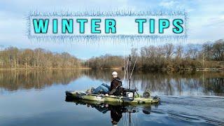 Tips to catch MORE winter BASS - Kayak fishing in my Hobie Outback