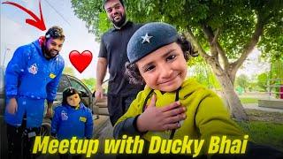 I met Dacky Bhai 🫶️, #babache #duckybhai #winterlandlahore