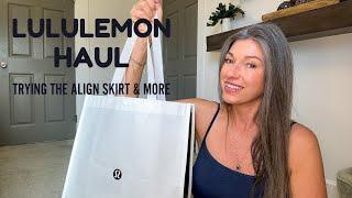 LULULEMON TRY-ON HAUL ||  Trying the ALIGN SKIRT plus new spring tops!!!