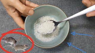 Don't panic if there are too many mice at home, just two spoonfuls of rice, one to kill one, not one