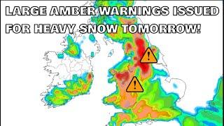 Large Amber Warnings Issued for Heavy Snow Tomorrow! 3rd January 2024