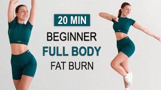 20 MIN Fat Burning Full Body Workout for Total Beginners | All Standing - No Jumping | No Repeat