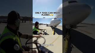 Only tugs can move planes #aviation#boeing#747#jetplane#pushback#planes#cars#avgeek