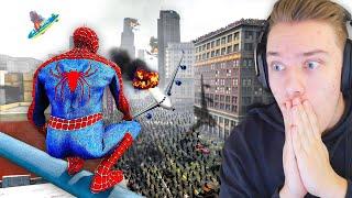 Een ZOMBIE APOCALYPSE Overleven Als SPIDERMAN In GTA 5!