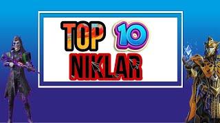 PUBG O'YNOVCHILARGA CHIROYLI TOP 10 NIKLAR || NICK NICKLAR || AJOYIB NIKLAR PUBG MOBILE #sarcogaming