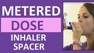 Metered-Dose Inhaler (MDI) with Spacer Demonstration Nursing