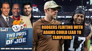 Aaron Rodgers Openly Flirting With Davante Adams Could Lead to Tampering l 2 PROS & A CUP OF JOE