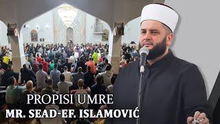 Propisi Umre⁴ᵏ  mr. Sead-ef. Islamović #hadzimehovadzamija