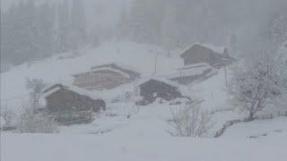 How do people live in snowy villages? Turkish countryside