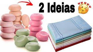 2 IDEIAS CRIATIVAS PARA VENDER (toalhas e sabonetes)