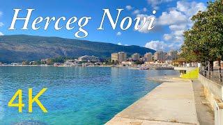 Herceg Novi Montenegro  November Walk ️ 2023 4K 60fps Walking Tour with Captions