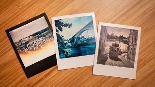 How I print Polaroids ️ Reclaimed blue 600 film, color and black and white i-Type film