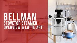 Bellman Stovetop Steamer 50SS Overview with Latte Art