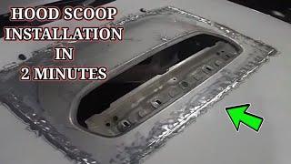 BONNET / HOOD SCOOP INSTALLATION IN 2 MINUTES! | WAKSHOP GARAGE