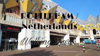 Vlog 008 Walking in ROTTERDAM / Netherlands - Summer Walking Tour @4kUrbanLife