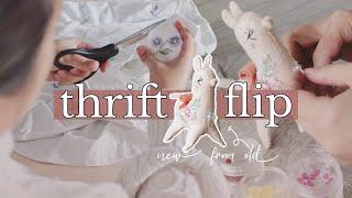 My thrift flip project, making a new llama from old clothes | Upcycling & crafting for relaxation