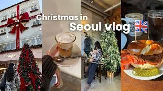 Seoul Travel Vlog | first time in korea | cafes and bakeries ｜shopping and christmas market 