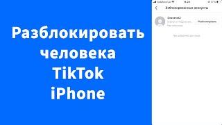 Как разблокировать человека в TikTok, чтобы видеть его видео iPhone