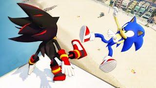 Sonic & Shadow in GTA 5: Crazy Ragdolls [Sonic the Hedgehog] - Episode 20