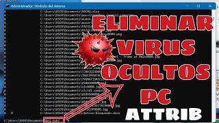 Como Encontrar Virus Ocultos en mi PC y Eliminarlos con CMD | DISCO DURO o USB