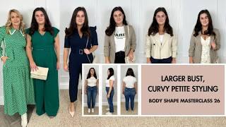 How to balance a Larger bust. Body Shape Masterclass 26. Wedding & Casual Styling + studio re-design