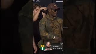 Исраэль Адесанья VS Шон Стрикленд битва взглядов UFC 293