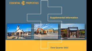 Essential Properties Realty Trust EPRT Q3 2023 Earnings Call & Presentation