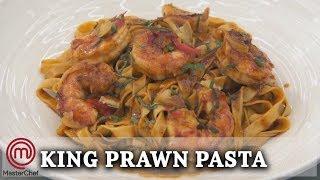 How To Make | Marcus Wareing's Tagliatelle Pasta, With Prawns and Prawn Sauce | MasterChef UK
