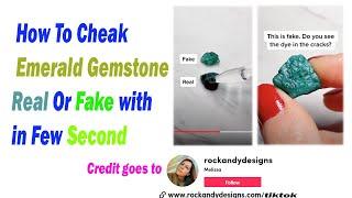 How To Check Your emerald Gemstone is Real Or Fake within few Second