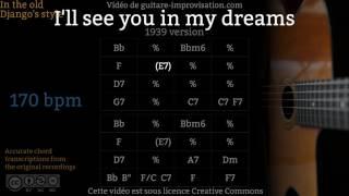 I'll See You In My Dreams (170 bpm) - Gypsy jazz Backing track / Jazz manouche