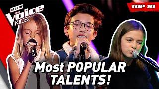 MOST POPULAR TALENTS on The Voice Kids!  | Top 10