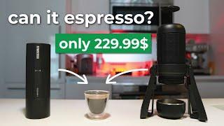 Portable espresso and electric grinder: Staresso SP300 Plus + Discovery II coffee grinder