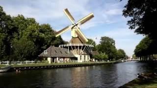 Turning windmill near Amsterdam (a smockmill)