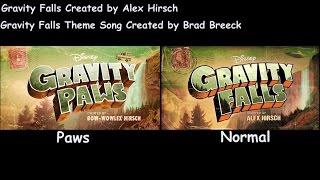Gravity Falls Intro Normal/Paws Comparison