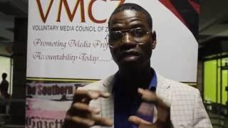 Toneo Rutsito with TechnoMagZw comments on the Vmcz Bloggers Workshop