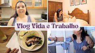 Dia de tratar da roupa e limpeza do quarto | Momentos de trabalho | Vamos conversar #vlog