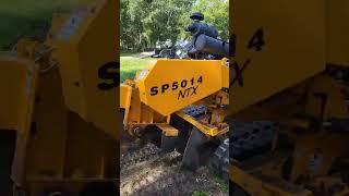 como remover un tocon. stump grinding, stump removal