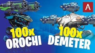 BEST ROBOTS GIVEAWAY (100x Orochi 100x Sheriff Demeter) War Robots Gameplay WR